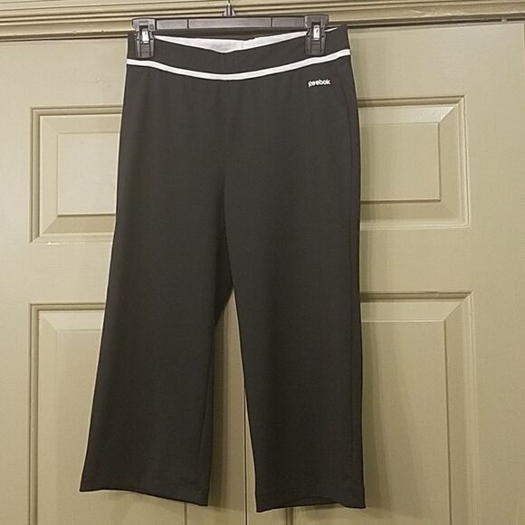 Reebok Pants - Reebok black wide leg capris